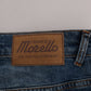 Blue Wash Torn Dunfermile Slim Fit Jeans