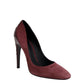 Women's Dark Rose Suede Leather Luxe Heels