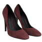 Women's Dark Rose Suede Leather Luxe Heels