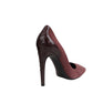 Women's Dark Rose Suede Leather Luxe Heels