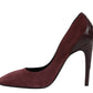 Women's Dark Rose Suede Leather Luxe Heels