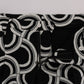Chic Black & White Patterned Linen Shorts
