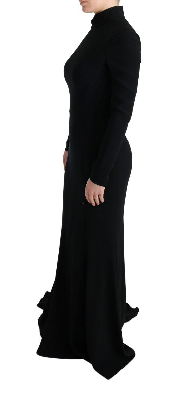 Elegant Full Length Sheath Gown in Black