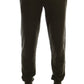 Elegant Green Cashmere Sport Pants
