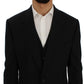 Elegant Slim Fit Sapphire Wool Blazer