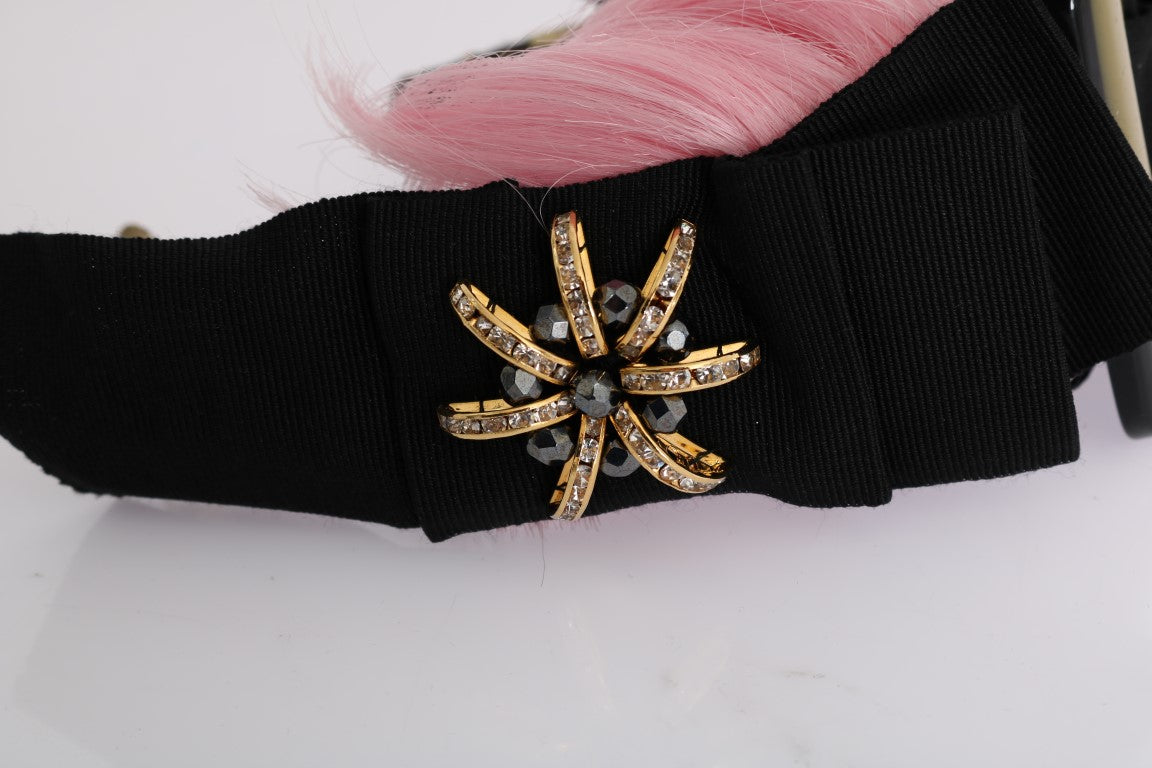 Elegant Crystal Pink Hair Headband