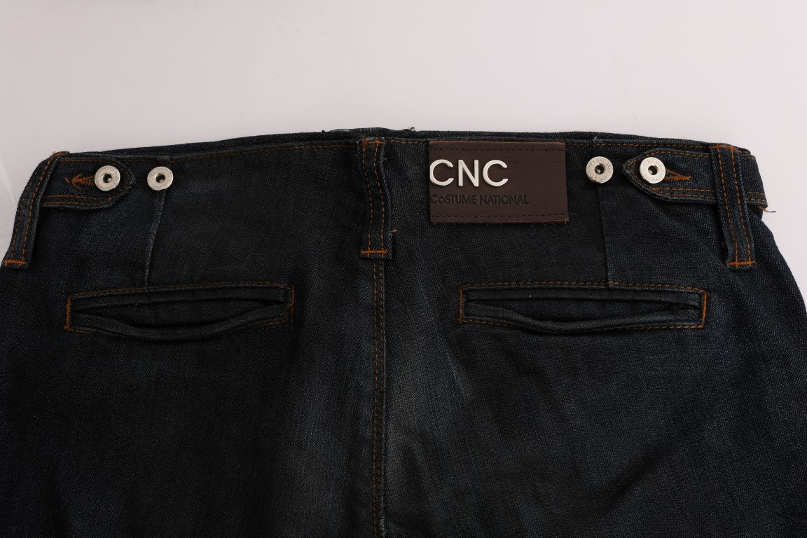 Chic Gray Slim Fit Denim