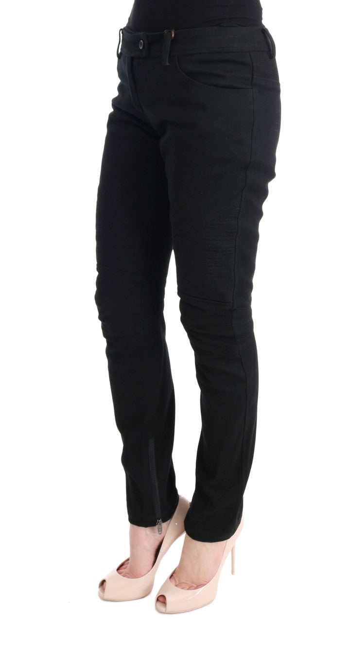 Chic Black Slim Fit Trousers