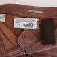 Chic Brown Capri Cropped Pants for Elegant Evenings