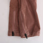 Chic Brown Capri Cropped Pants for Elegant Evenings