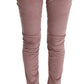 Chic Pink Capri Cropped Trousers
