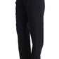 Elegant Black Formal Cotton Pants
