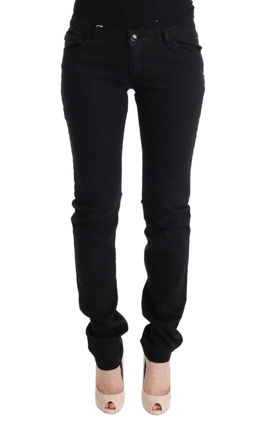 Elegant Black Slim Fit Jeans