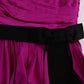 Elegant Pink Silk Gown Dress