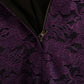 Elegant Sleeveless Purple Floral Midi Dress