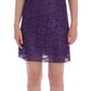 Elegant Sleeveless Purple Floral Midi Dress