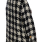 Black White Wool Knitted Crystal Jacket