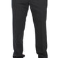 Elegant Gray Wool Stretch 3-Piece Suit