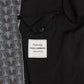 Elegant Blue Owl Print Wool 3-Piece Slim Fit Suit