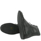 Bottega Veneta Men's Dark Gray Leather Side Zipper Boots