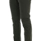 Elegant Slim Fit Green Chinos