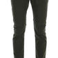 Elegant Slim Fit Green Chinos
