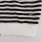 Elegant Full Zip Hooded Striped Sweater