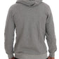 Gray Full Zipper Hodded Cotton Sweater