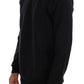 Elegant Black Cotton Crewneck Sweater