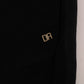Elegant Black Cotton Crewneck Sweater