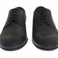 Elegant Green Leather Derby Shoes