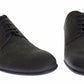 Elegant Green Leather Derby Shoes