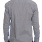 Elegant Blue Casual Cotton Shirt