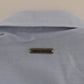 Elegant Blue Casual Cotton Shirt