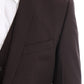 Brown Striped GOLD Slim Fit 3 Piece Suit