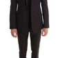 Brown Striped GOLD Slim Fit 3 Piece Suit