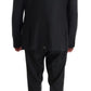 Elegant Gray Wool Three-Piece Suit