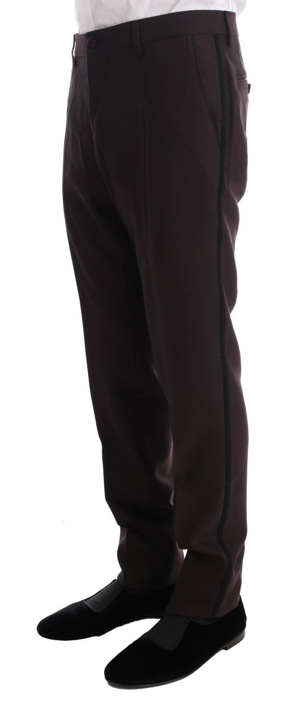 Bordeaux Sicilia Tuxedo - Opulent 3-Piece Suit