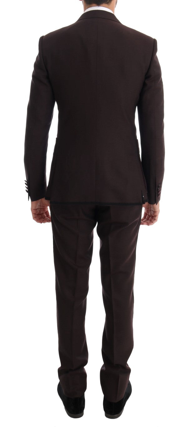 Bordeaux Sicilia Tuxedo - Opulent 3-Piece Suit