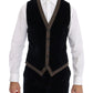 Elegant Blue Three-Piece Slim Fit Suit