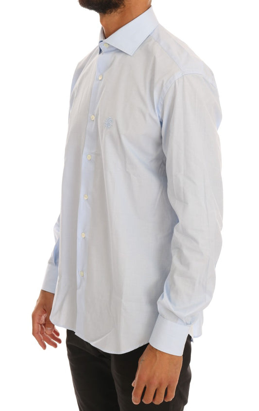 Elegant Light Blue Dress Formal Shirt