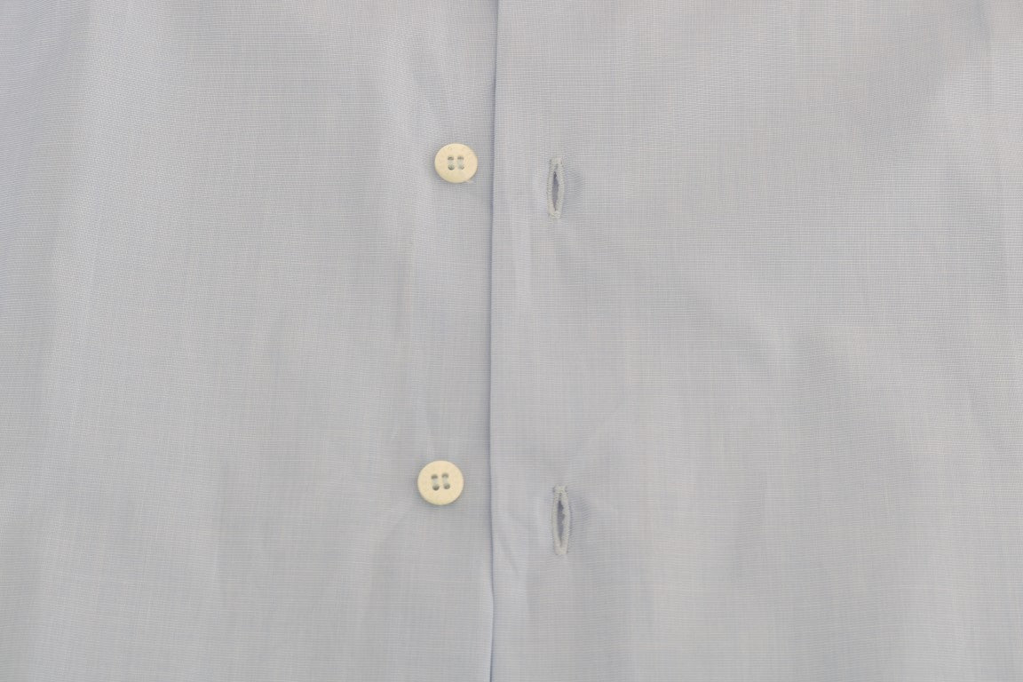 Elegant Light Blue Dress Formal Shirt