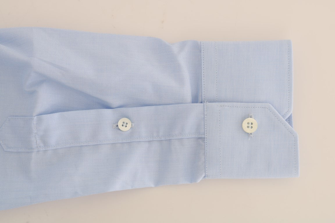 Elegant Light Blue Dress Formal Shirt