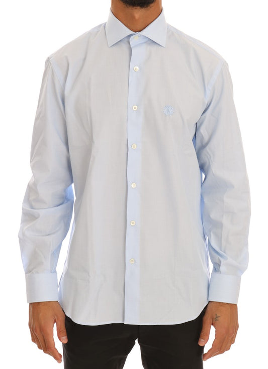 Elegant Light Blue Dress Formal Shirt