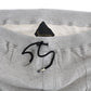 Elegant Gray Hooded Cotton Sweatsuit