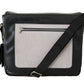 Elegant Two-Tone Leather Messenger Bag