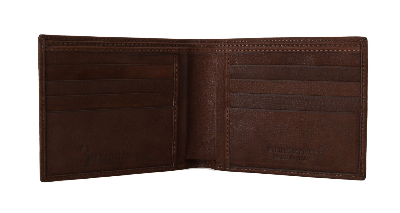 Elegant Brown Leather Men's Wallet