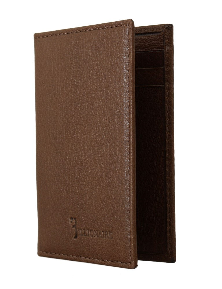 Elegant Leather Men's Wallet in Brown