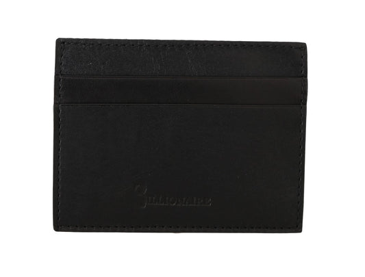 Exquisite Black Leather Men's Wallet