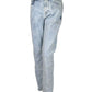 Women's Blue Cotton Snow Wash Denim Jeans
